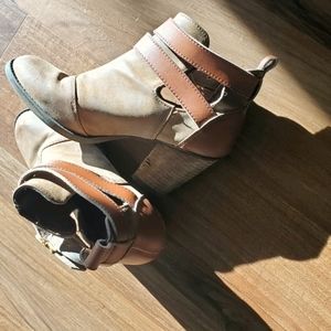 Brown Heeled Booties